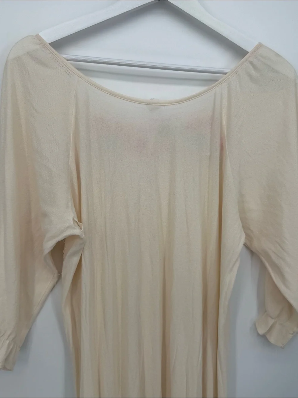 Vintage Flawed Nightgown Bundle Lot of 3 Pink Plaid Size Medium & Large Repair - Picture 3 of 16